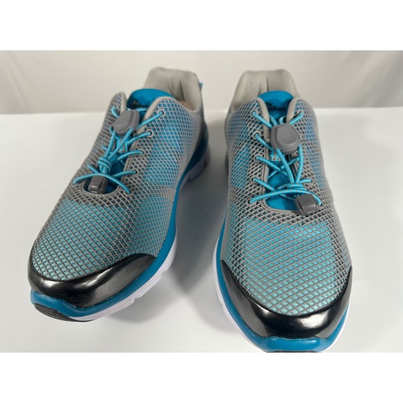 Dr Comfort Shoes - Dr Comfort Katy Women's Athletic Shoes Gray Blue Lace Up Size 9 XWide
